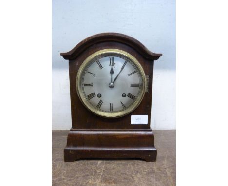 An early 20th Century German mahogany bracket clock 