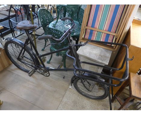 A vintage delivery bike 