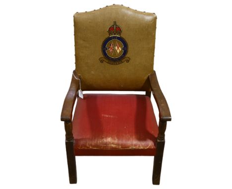 ROYAL INTEREST - A 1953 Elizabeth I child's souvenir Coronation chair, height 70cmGood original condition, some wear to seat 