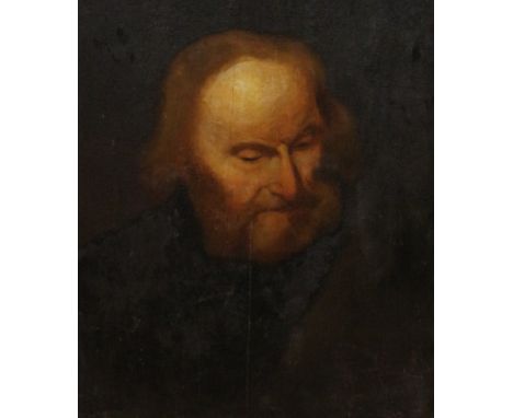 Continental School (18th/19th century): Bust Portrait of a Bearded Man, oil on panel unsigned 44cm x 38cm Condition Report Cl