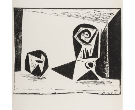 δ Pablo Picasso (1881-1973)Composition au verre a pied (Bloch 431; Mourlot 77)Lithograph, 1947, a proof aside from the book e