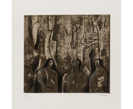 δ Henry Moore (1896-1986)Three Marys (Cramer 627)Lithograph printed in colours, 1981, signed and inscribed 'e/a' in pencil, a