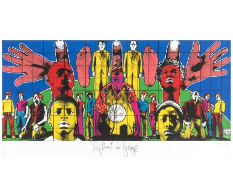δ Gilbert and GeorgeDeath after LifeOffset lithograph printed in colours, 2008, signed in black ball-point pen, numbered from