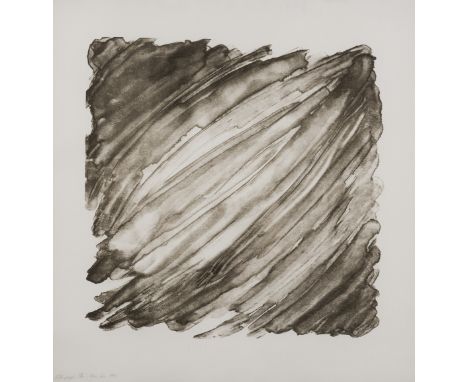 δ Kim Lim (1936-1997)Black WashLithograph printed in blacks, 1993, signed, dated, titled and numbered from the edition of 20 