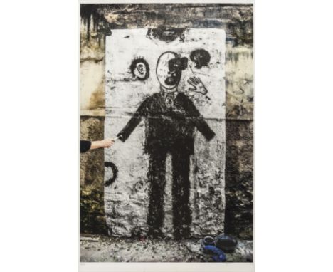 δ JR (b.1983) and David Lynch (b.1946)I Fix My Head IILithograph printed in colours, 2014 signed by the artists, dated by JR,