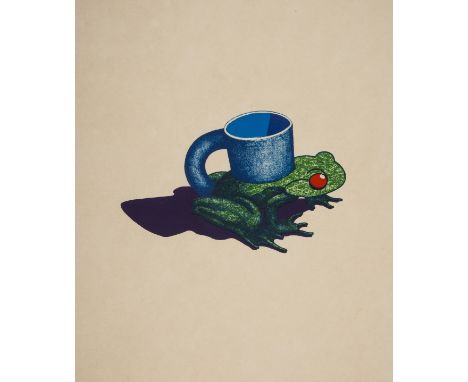 Ken Price (1935-2012)Frog CupLithograph printed in colours, 1968, signed, dated, titled and numbered from the edition of 20 i