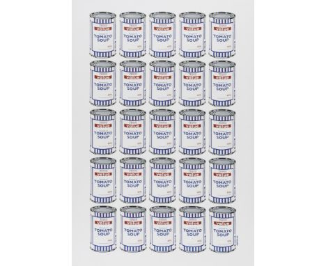 Banksy (b.1974) (after)Tesco Tomato Soup CansOffset lithograph printed in colours, 2006, on thin wove, printed by Pictures on