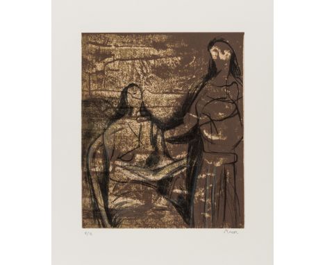 δ Henry Moore (1896-1986)Visitation (Cramer 629)Lithograph printed in colours, 1981, signed and inscribed 'e/a' in pencil, an