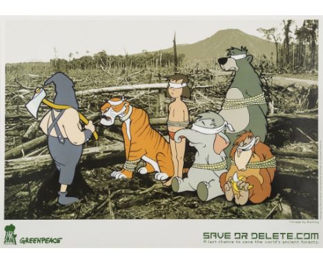 Banksy (b.1974) (after)Save or Delete (Greenpeace Print)Offset lithograph printed in colours, 2002, on thin wove paper, with 