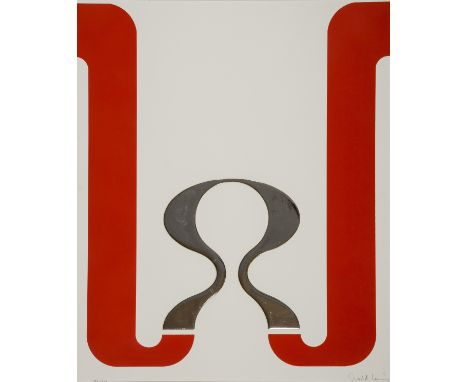δ Gerald Laing (1936-2011)Compact (Ingram and Halliwell 2)Screenprint in colours with diecut Mylar, 1966, signed, dated and n