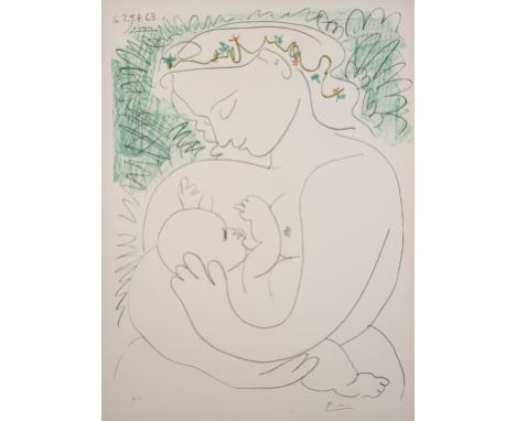 δ Pablo Picasso (1881-1973) (after)Grand MaterniteLithograph printed in colours, 1963, signed and inscribed 'H.C.' in pencil,