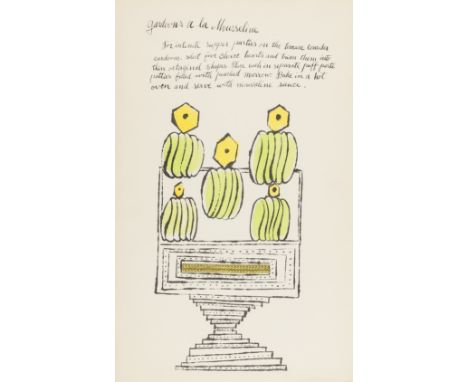 Andy Warhol (1928-1987)Gardoons a la Mousseline (from Wild Raspberries) (see Feldman & Schellmann IV.140.A)Offset lithograph 