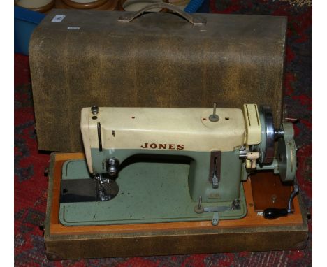A Jones C.B model C manual sewing machine.