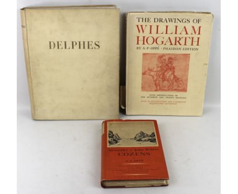 A signed first edition of The Drawings of William Hogarth, by A P Oppe, published by Phaidon Press, London, 1948, cloth, 4to,
