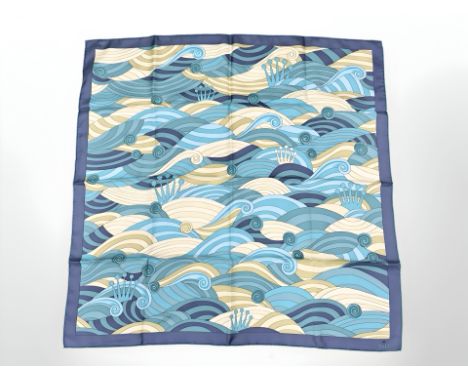 A Rolex silk scarf, boxed.