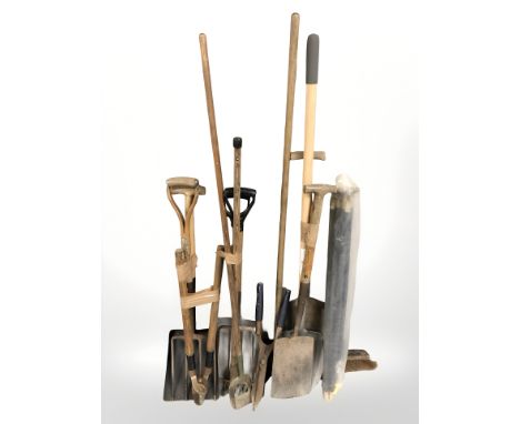 A group of garden tools 