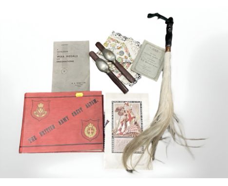 A British Army crest album with partially filled contents, 3rd Durham The Sunderland Rifle Volunteer Corps standing order rul
