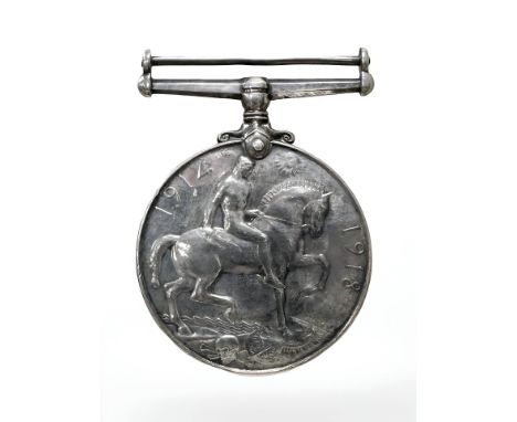 A WWI British War Medal named to 8675 Pte. J. Wilkie Durham Light Infantry 