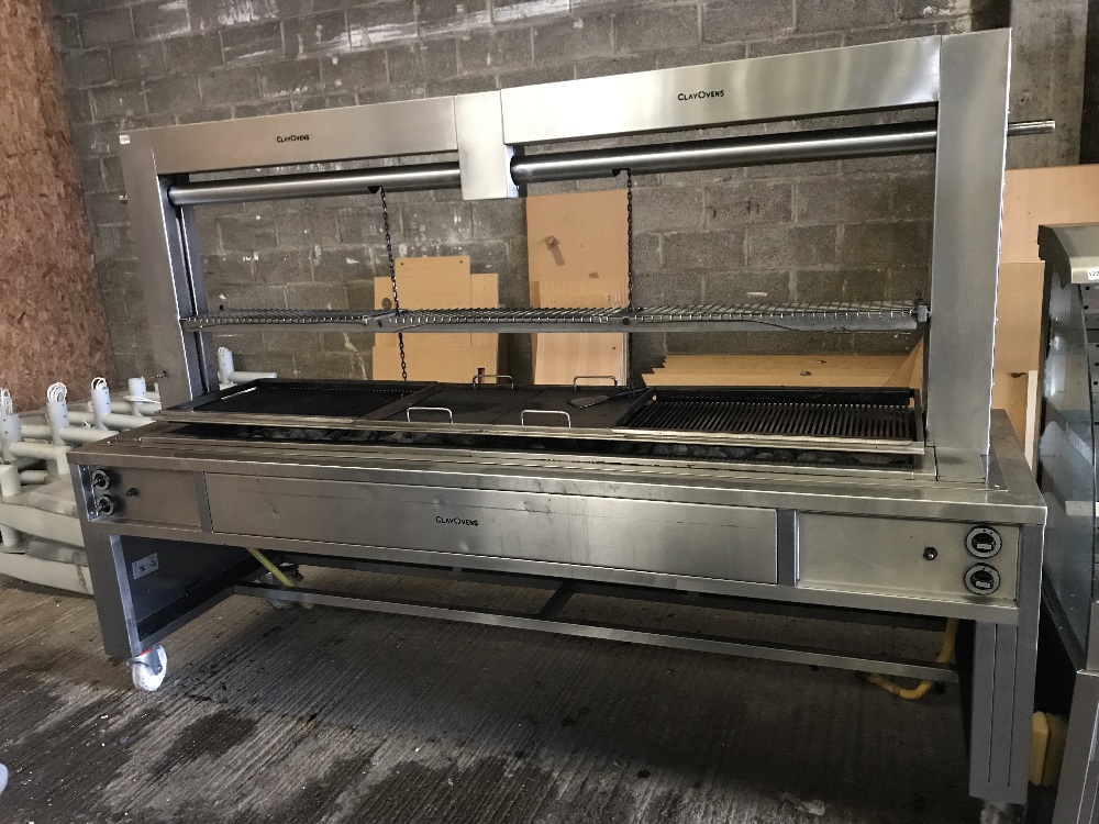 Clay Ovens Robata Grill superb piece of equipment, seen working as a