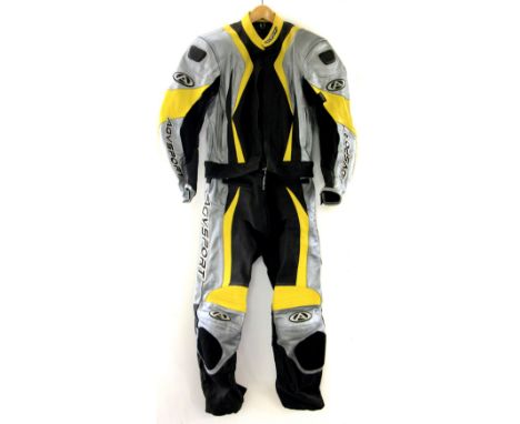 An AGV Sport motorcyclist racing suit size 40. Please note this is a credit card reclaim item sold as seen and without reserv