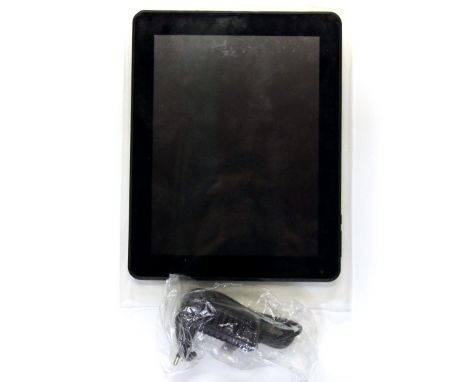 A Clickonica tablet and charger. Please note this is a credit card reclaim item sold as seen and without reserve.