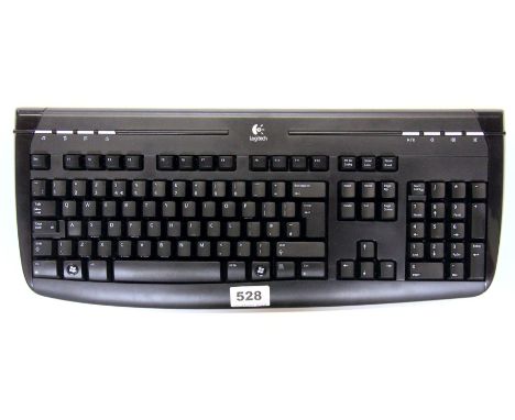A Logitech boxed keyboard. Please note this is a credit card reclaim item sold as seen and without reserve.