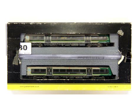 Two boxed Graham Farish miniature electric London Midland train models. Please note this is a credit card reclaim item sold a