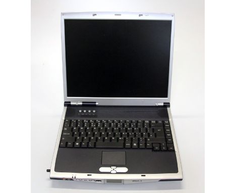 A boxed notebook and charger. Please note this is a credit card reclaim item sold as seen and without reserve.