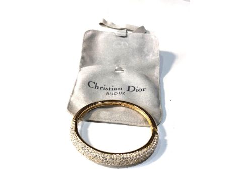 Christian Dior stone set bangle in good condition 