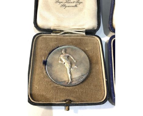 large silver institute of carriage &amp; automobile medal for body work Olympia 1933 5.5cm dia 