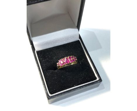 18ct gold ruby ring weight 2.7g 