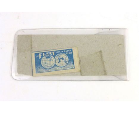 A Fleet safety razor blade packaged English escape compass razor blade  