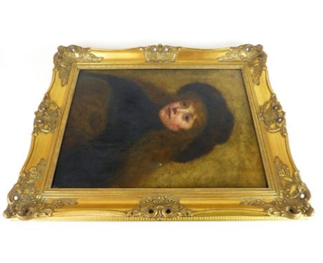 Marion Barker (fl. 1880-1890)
a study of a young lady wearing a hat,
monogrammed and dated 1886,
oil on canvas,
60 x 45 cm CO