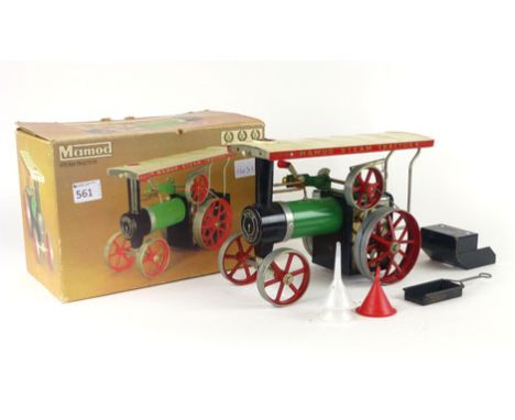 A Mamod steam engine tractor in original box, model number TE1A