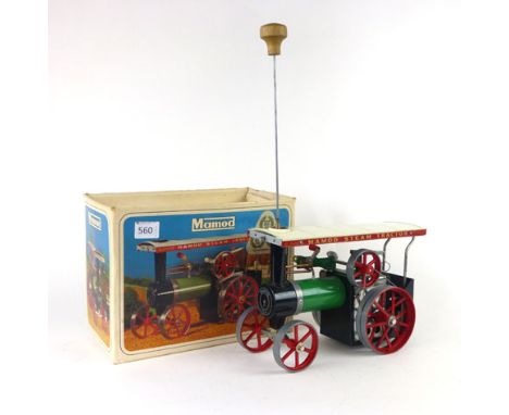 A Mamod traction engine tractor in original box