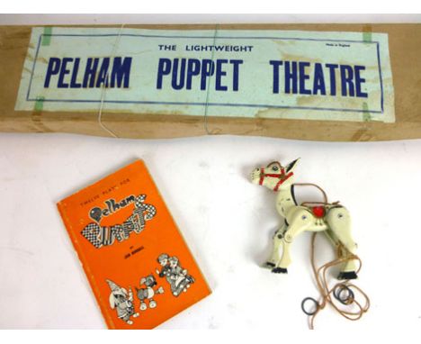 A boxed Pelham puppet theatre together with an addition of twelve plays for Pelham puppets in original box, together with a m