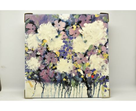 DANIELLE O'CONNOR AKIYAMA (CANADA 1957) 'POSTERITY III', a signed limited edition box canvas print depicting blossoms, 118/19