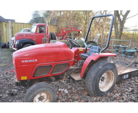 A SIROMER 204 20HP 4 WHEEL DRIVE COMPACT TRACTOR no key, no documents, manual present, hour meter reads 76. Condition Report: