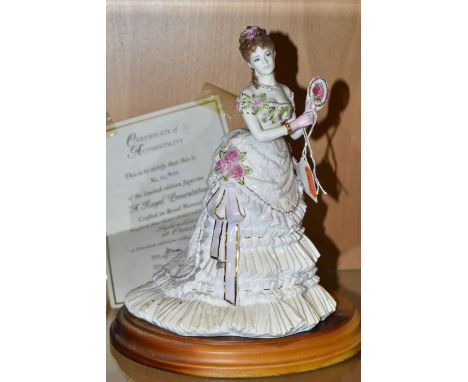 A ROYAL WORCESTER 'SPLENDOUR AT COURT' FIGURINE, limited edition for Compton &amp; Woodhouse, 'A Royal Presentation' with cer