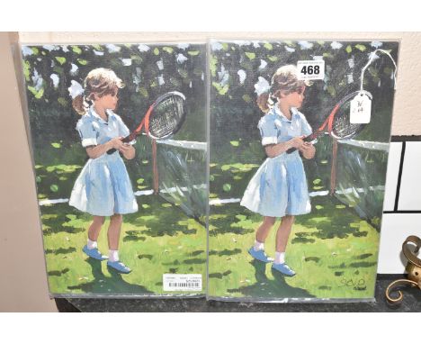 SHERREE VALENTINE DAINES (BRITISH 1959) 'PLAYFUL TIMES I', two signed artist proof edition prints on board, depicting a young