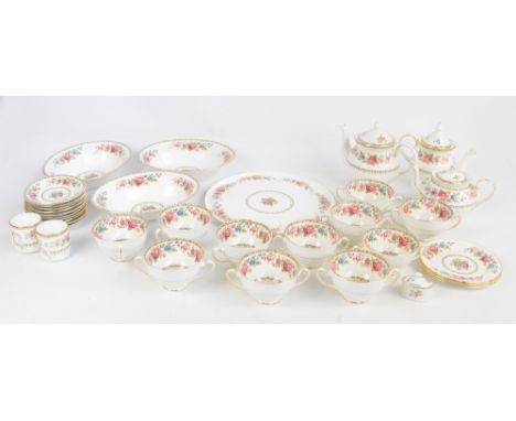 A large quantity of Royal Grafton tea and dinner ware in "Malvern" pattern including a large circular tureen, eight small din