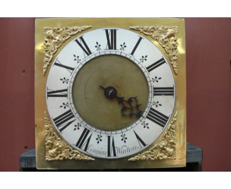 DAVID COMPIGNE OF WINTON; A George III oak longcase clock, the brass square dial set with silvered chapter ring with Roman nu