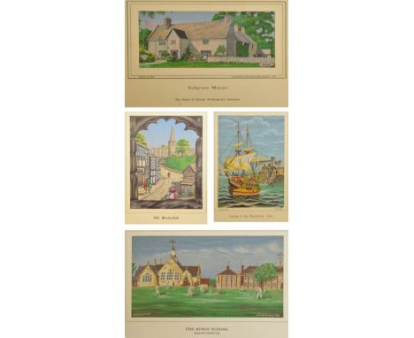 A collection of eleven Brocklehurst-Whiston Macclesfield silk to include "Sulgrave Manor", "Old Macclesfield", "The King's Sc