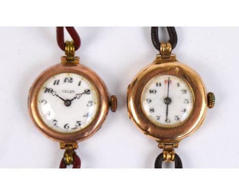 ROLCO; a lady's 9ct rose gold cased wristwatch, the white enamel dial set with Arabic numerals, the Swiss made movement inscr