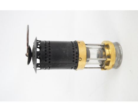 A mid 20th century John Davis & Son (Derby) Ltd Marsaut miner's safety lamp, inscribed with maker's name to the top and "Davi