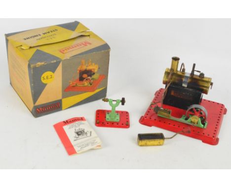 A boxed Mamod SE2 Stationary Steam Engine .