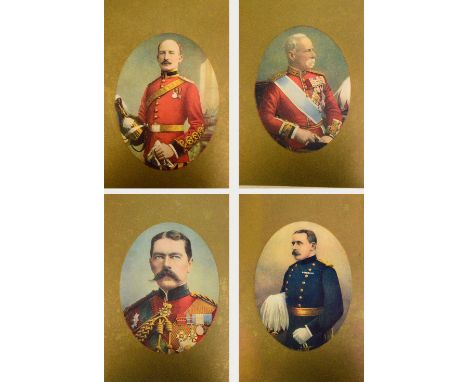 A series of post WWI photographic portraits of military figures, comprising General Lord Kitchener of Khartoum, General RSS B