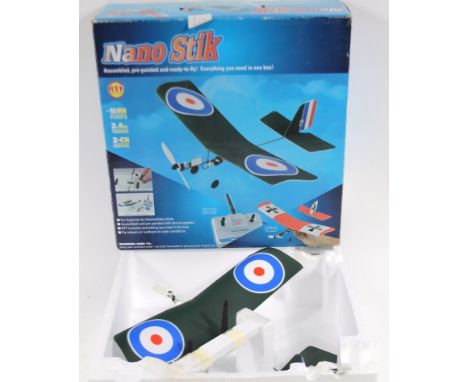 A Nao Stick RTF ready to fly remote controlled aeroplane, 30cm W. (boxed)