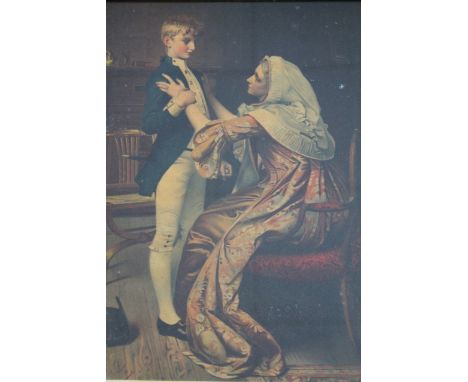 After George Joy.  Nelson's First Farewell, coloured lithograph, 52cm x 41cm.