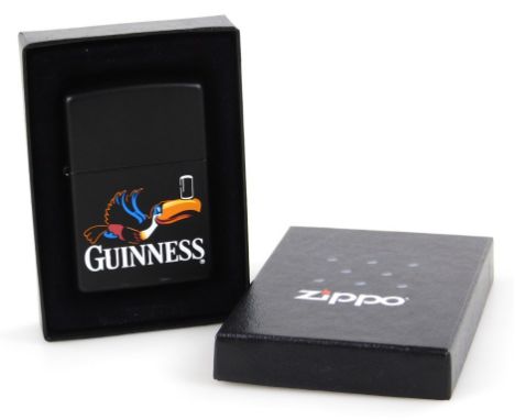 A Zippo Guinness Advertising lighter, 6cm high. (boxed)